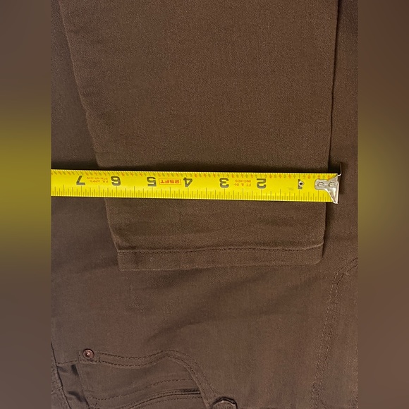 Democracy “Ab” solution Womens Ankle Length Jeggings Jeans Brown Pants Size 14 - Picture 6 of 9